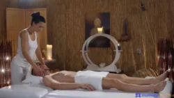 MASSAGE ROOMS นวดน้ำมันจับเส้นเอ็นเค้นน้ำ หนังโป๊ฝรั่งแนวนวดควย SHALINA DEVINE ถูกชักว่าวเสร็จเย็ดหมอนวดต่อเลย กิจกรรมทางเพศโดยเริ่มจากการนวดประปู๋ ชักให้ผงาดสู้แล้วค่อยแทงหีหมอนวด
